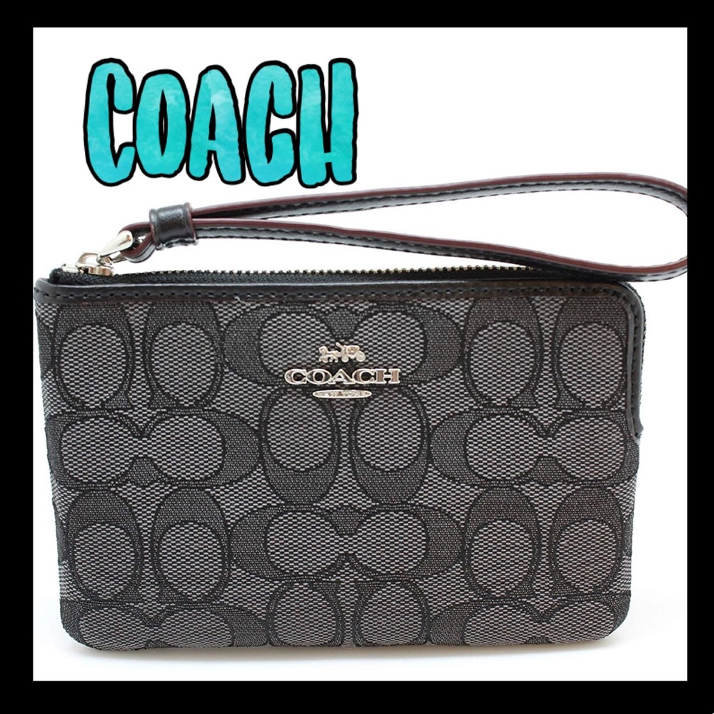 🎉NWT🎉COACH vintage signature logo wristlet